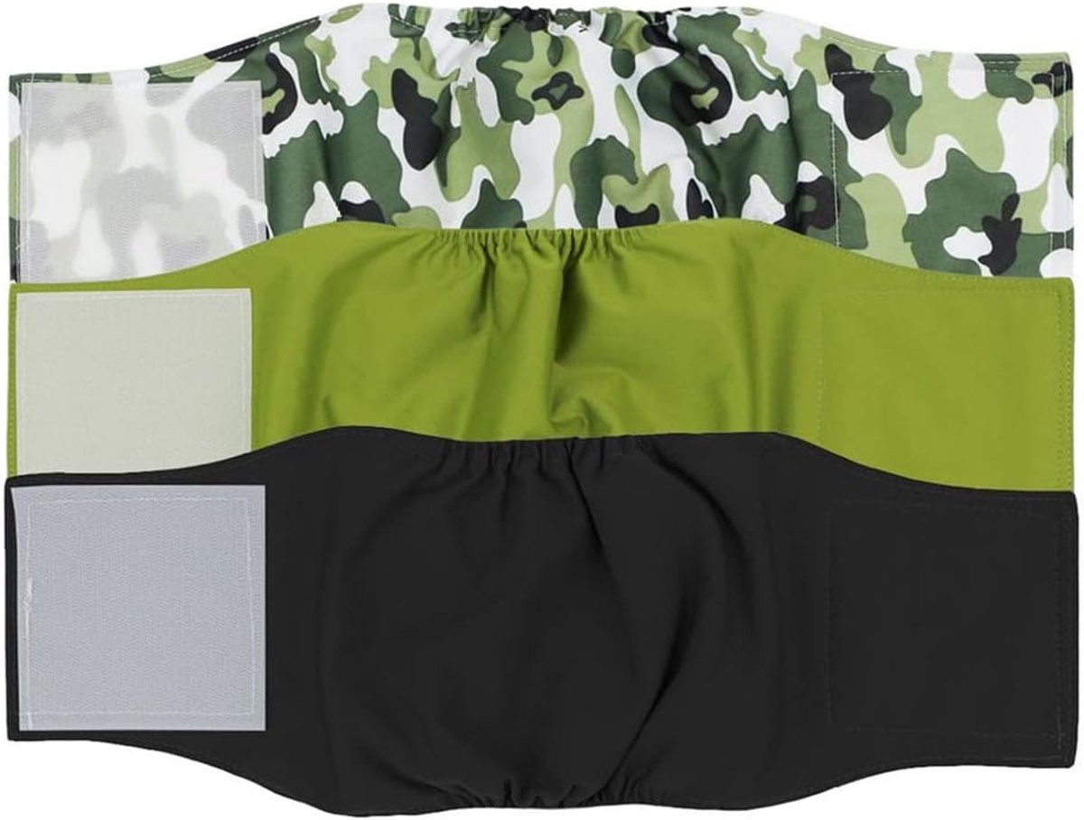 Luiers Puppy Wrap (3 stuks), herbruikbare hondenluiers voor reden (XL (taille: 55-70 cm))