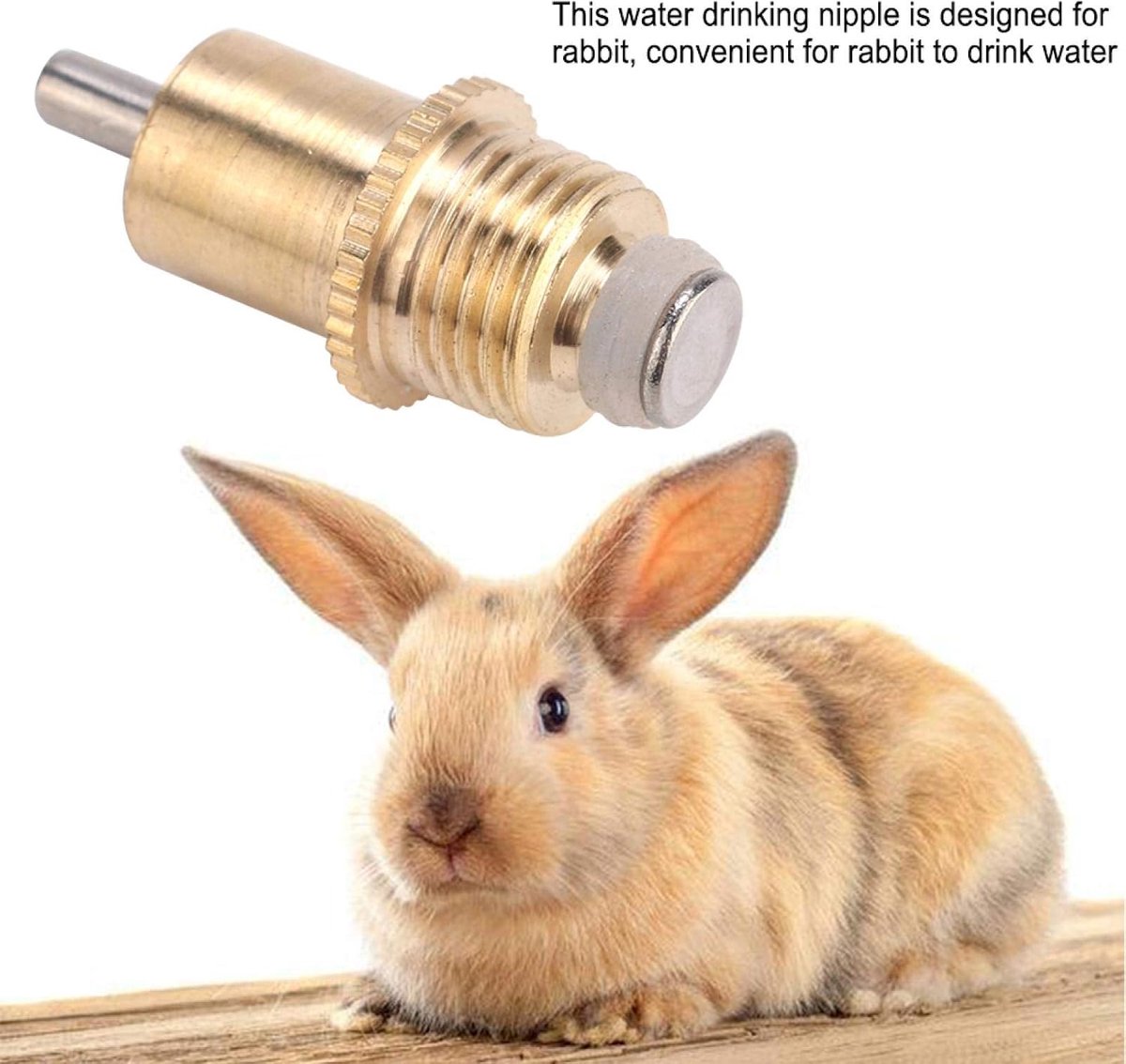 20 Stuks Lange Type Drinker Water Tepel Drinkwater Tool Kooi Accessoires Waterer Feeder Voor Konijnen Kip Kuiken Eend Vogel