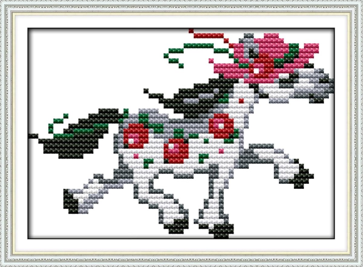 borduurpakketten voor volwassenen kinderen, dier, 11CT volledige reeks van beginnende borduurkits-kleurdraden en gereedschaps-woondecoratie festivalgeschenken 40,6 * 50,8 cm