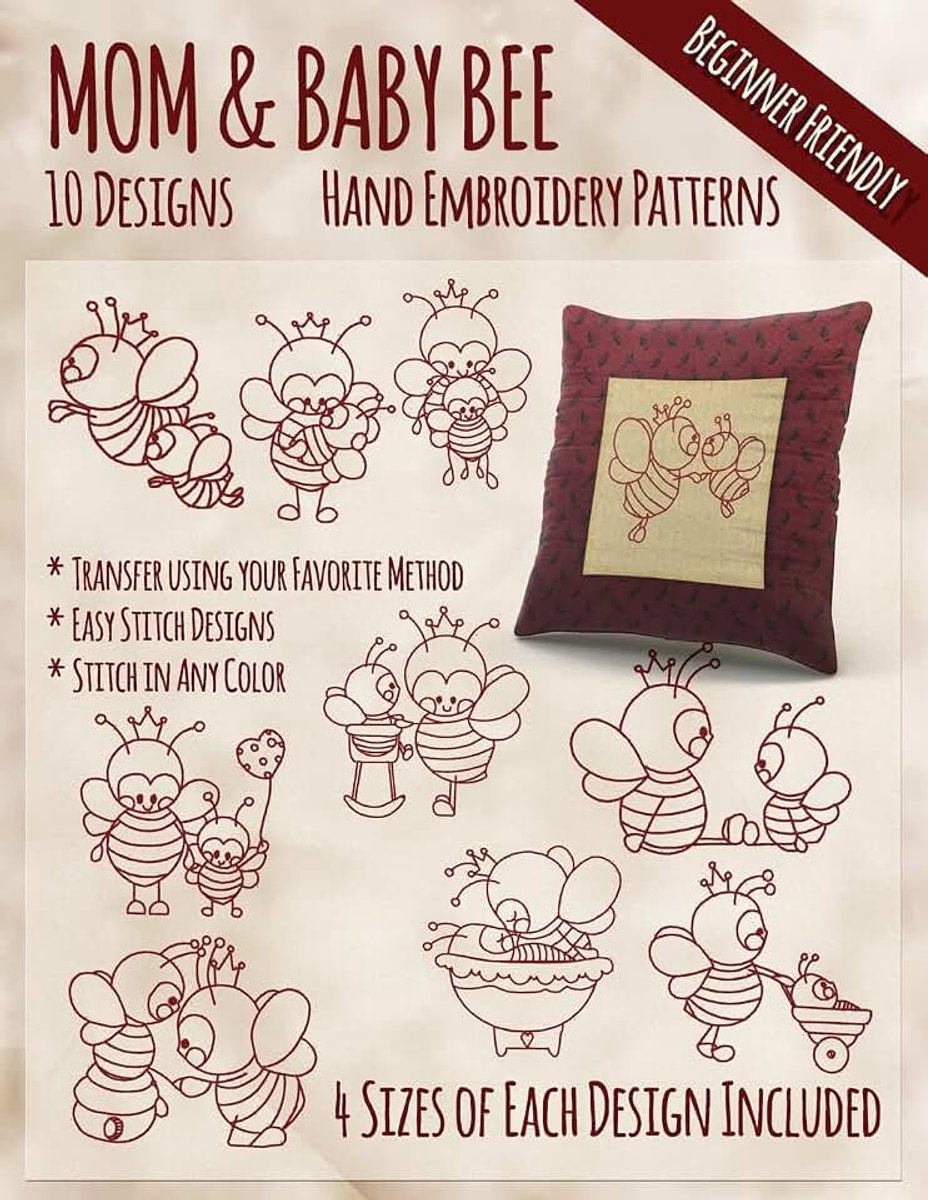 Baby Bee Hand Embroidery Patterns