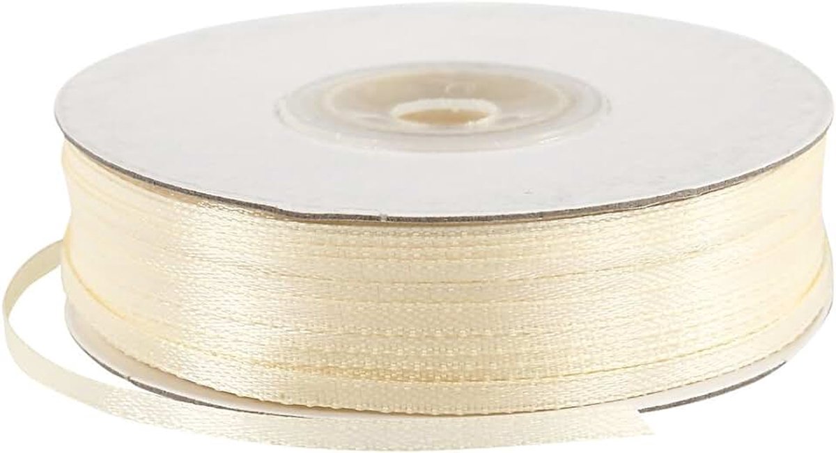 Lint, B: 3 mm, gebroken wit, 100 m