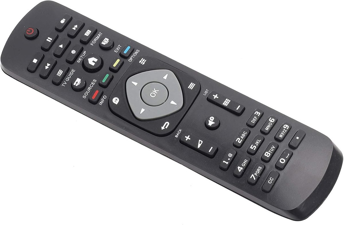 Universeel voor Afstandsbediening voor Afstandsbediening Rc43J 44N T1 03 Zwart Kunststof Universele Afstandsbediening Controller Vervanging voor Lcd Led Tv