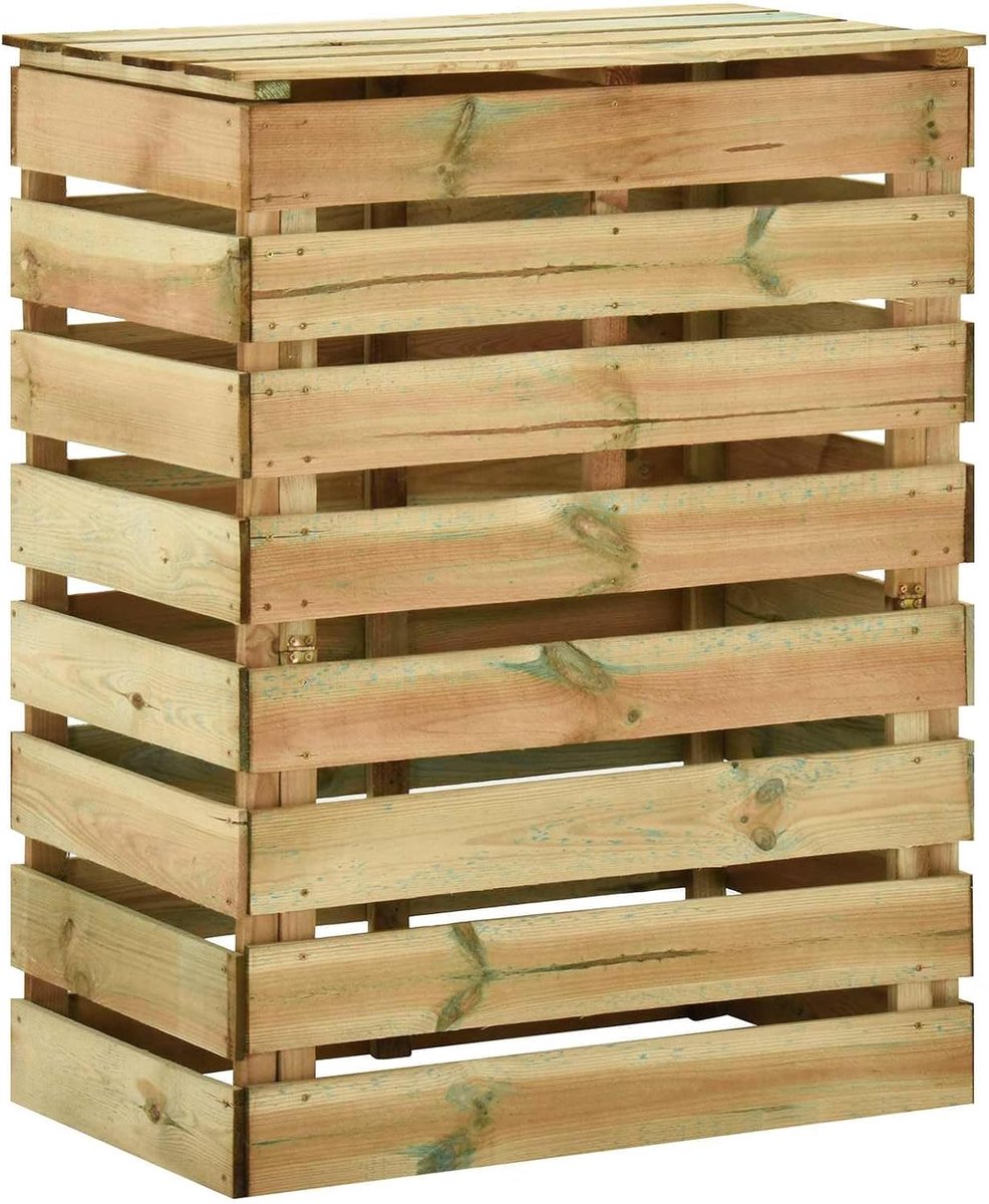 Tuincomposter van grenenhout, 110 x 58 x 113 cm