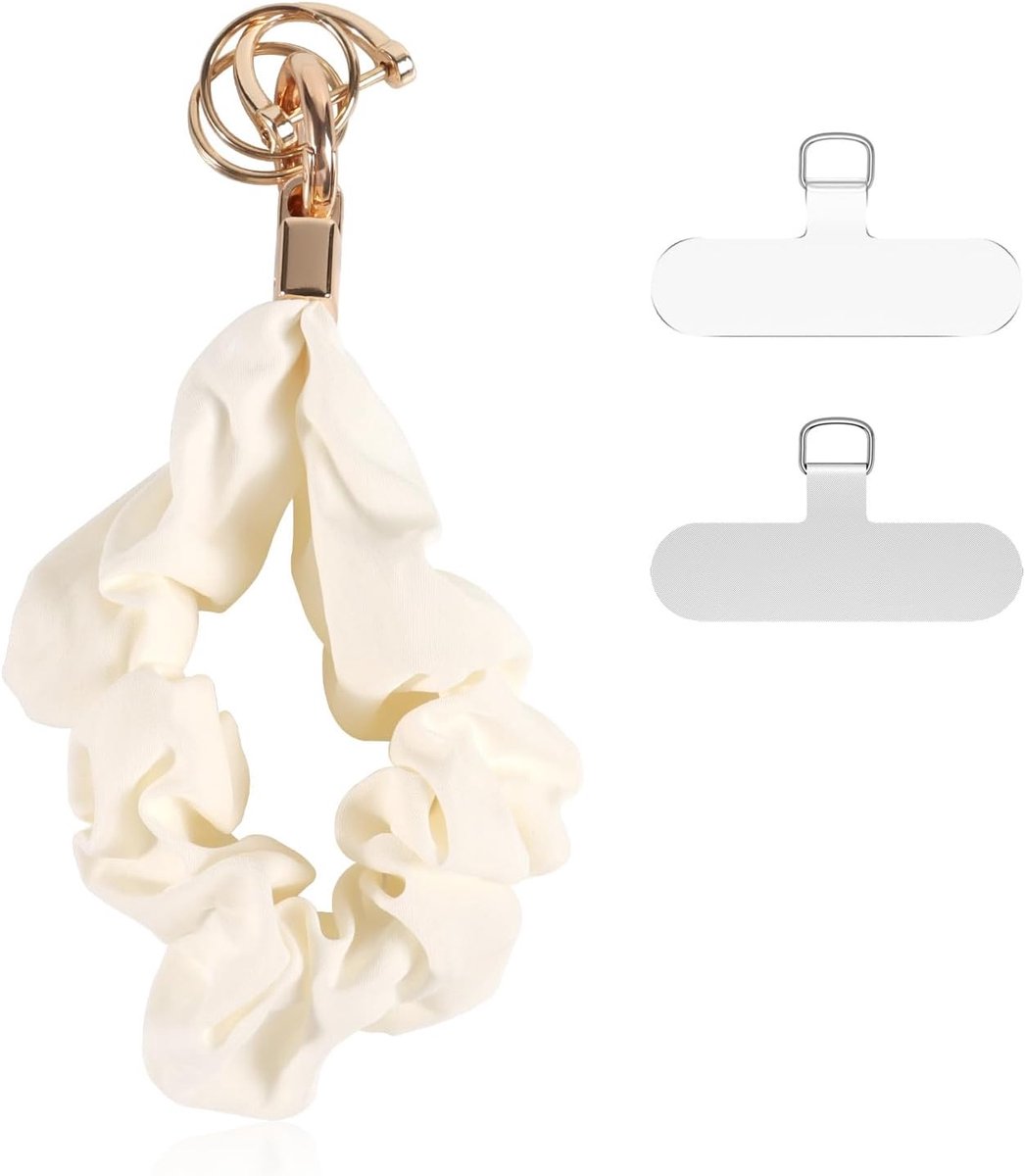 Polsband voor mobiele telefoon, kort, universeel, met patch, telefoonsieraden, telefoonkoord, mobiele telefoonketting, compatibel met smartphones