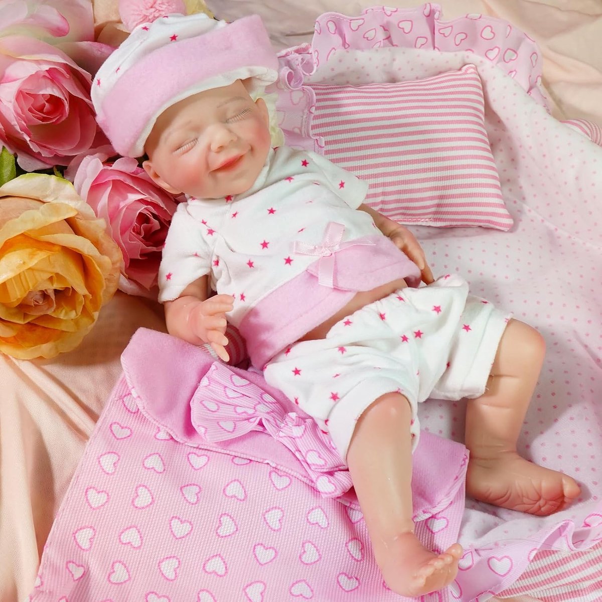 Siliconen realistische babypop, 30 cm, siliconen, volledig lichaam, realistische pasgeborenen, meisjes, geschikt voor kinderen 3+