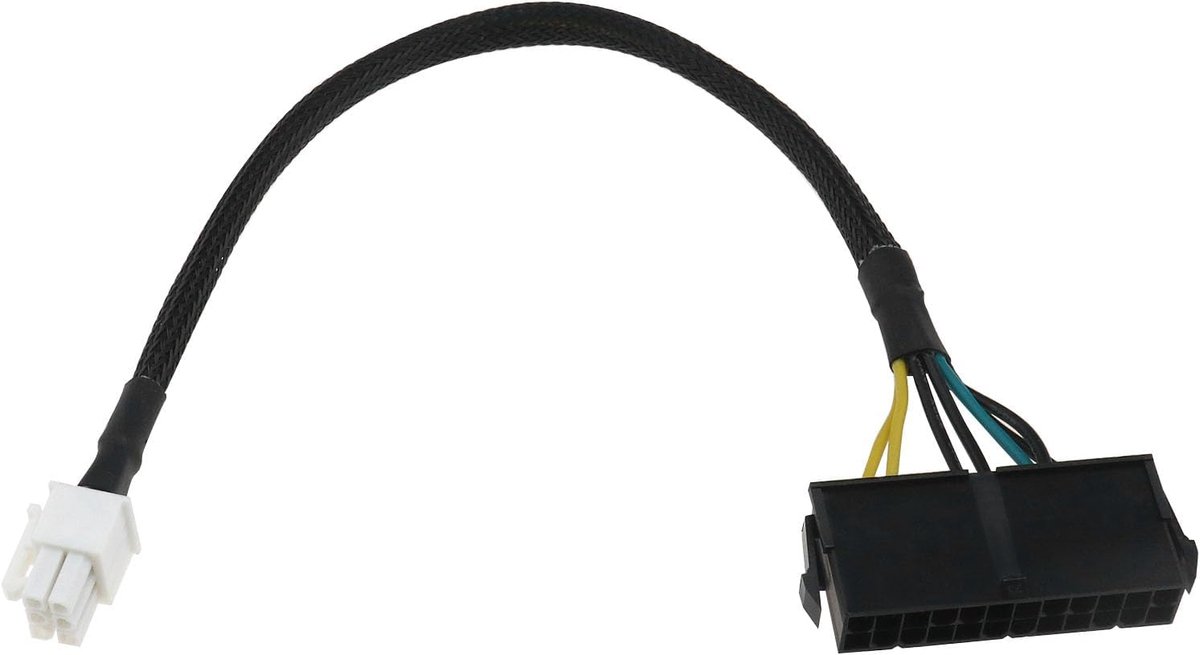 Idea 24Pin naar 6Pin ATX Voeding Adapter Kabel Compatibel met Dell Inspiron 3470 Compatibel met Optiplex Compatibel met Dell Vostro