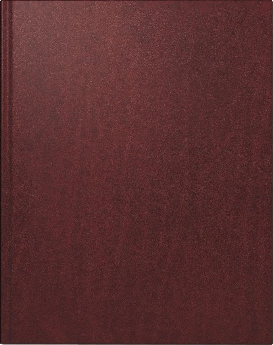 Rido/idé Boekkalender Mod. Managerkalender TM 2026 | 205×260 mm, leer, wijnrood