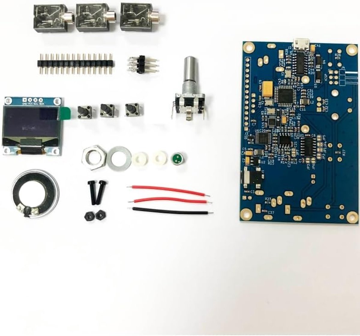 Tr uSDX transceiver moederbord en onderdelen door PE1NNZ en DL2MAN Match met ATU-100