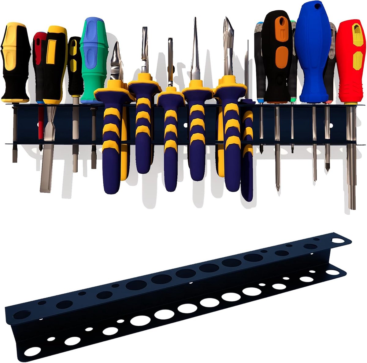 tangrek, duurzaam, wandmontage, gereedschapsorganizer, metalen organizer voor garage, werkplaats, garage, gereedschapsorganizer, wandhouder