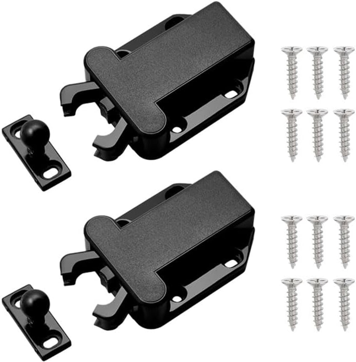 2 stuks Touch Release Catch Latch Cupboard