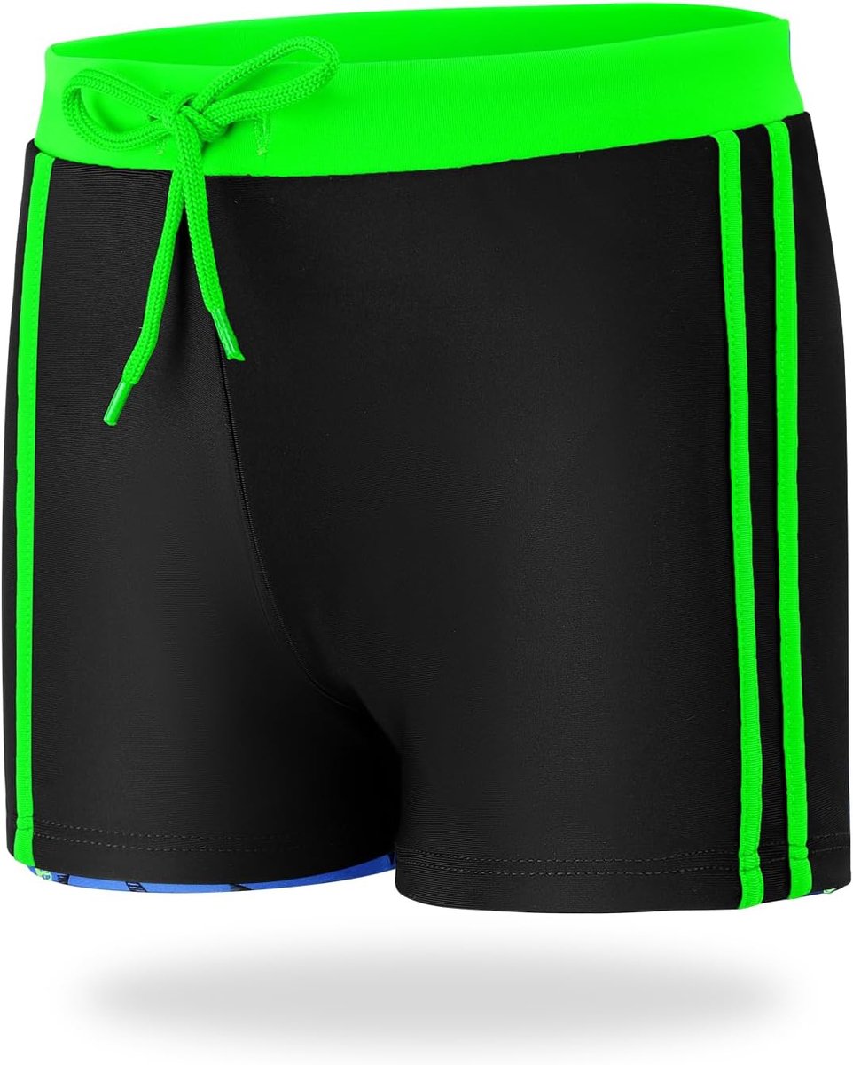 Zwembroek voor jongens, zwemshorts met gevoerde elastische tailleband