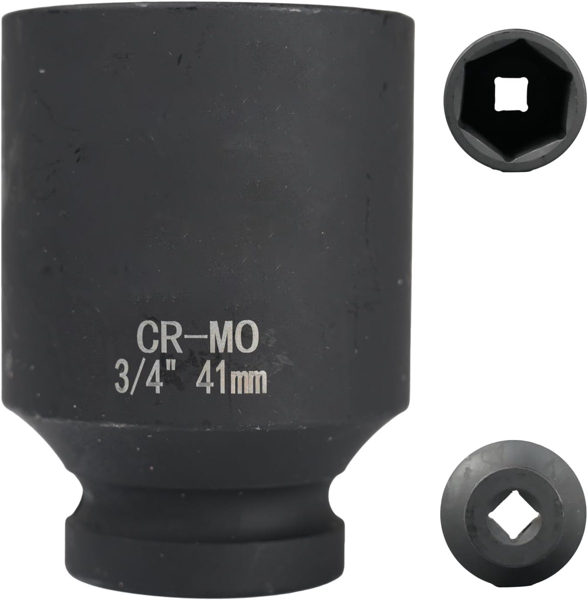 3/4" zeskantige dopsleutel 41 mm, dopsleutel 41 mm 3/4, lengte 78 mm, chroom-molybdeen-staal, CR-MO (41 mm)