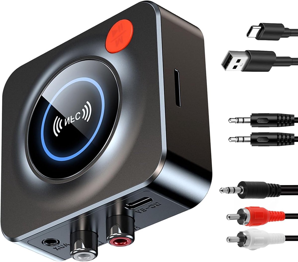 5.1 3,5 mm AUX Bluetooth-adapter, stereo HiFi audio-ontvanger