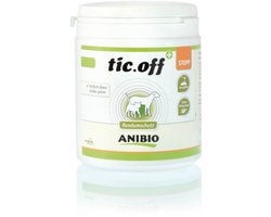 Anibio Tic-off, allround bescherming voor honden en katten poeder, 140 gr.
