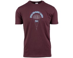 Fostex Garments - T-shirt Operation Market Garden (kleur: Maroon / maat: S)