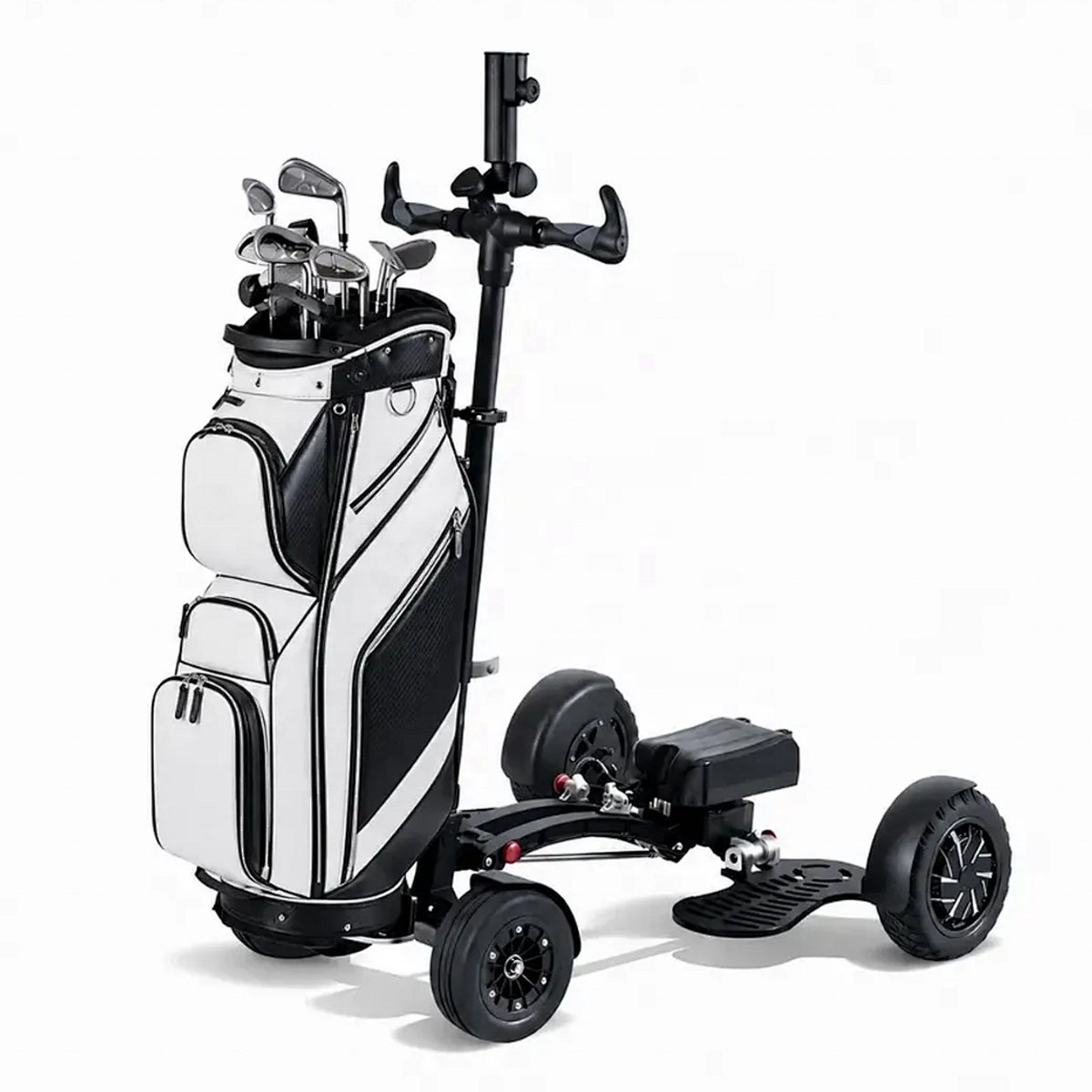 Stripe 3-in-1 elektrische golftrolley - Staand rijden - Opvouwbaar