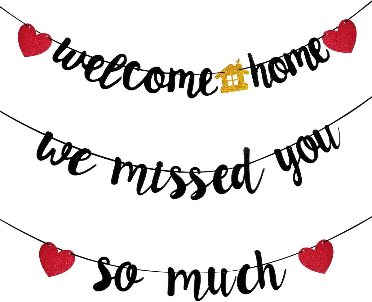 welkom terug welkom thuis decoratieset