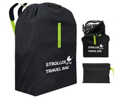 Casalora Transporttas voor kinderwagen, vliegtuig, 120 x 63 x 43 cm, waterdichte 330D Oxford-beschermhoes, multifunctionele kinderwagen, transporttas voor vliegreizen en dagelijks gebruik, buggy-tas met