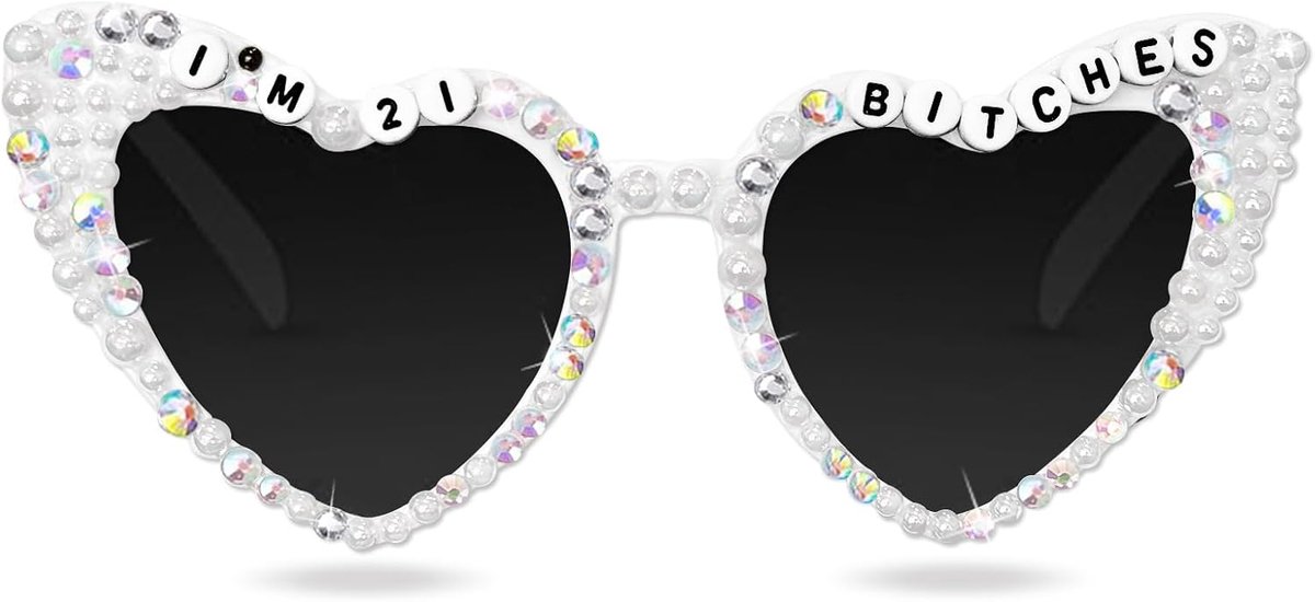 zonnebril voor vrijgezellenfeest, kattenogen parelbril "Just Married" voor vrouwen, bruidsmeisjes, toekomstige bruid, feestgeschenkaccessoires, vrijgezellenfeestaccessoires