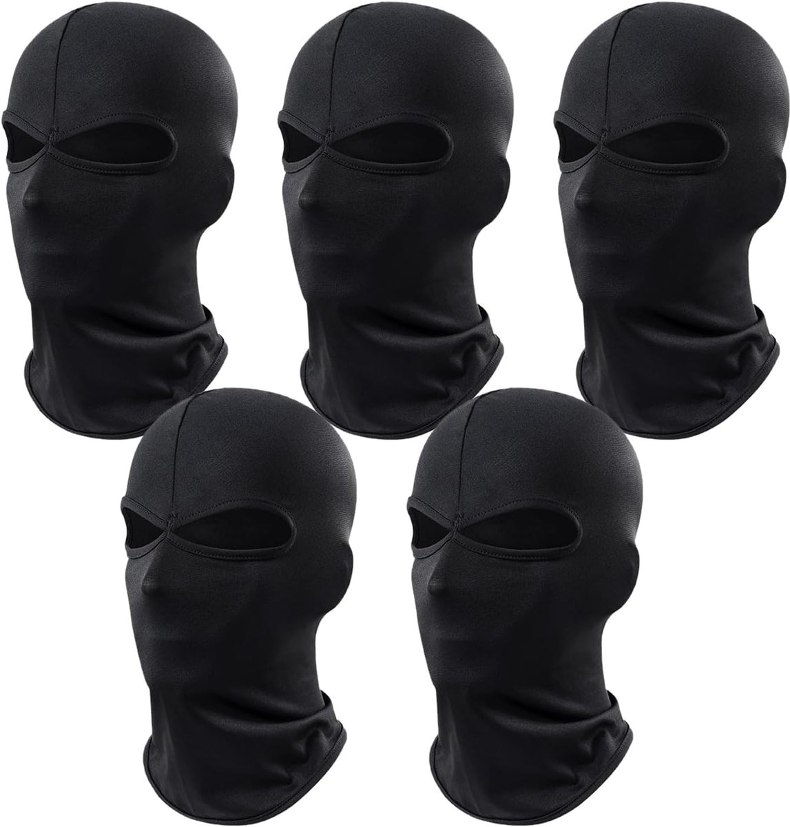 Bivakmutsen voor dames en heren, motormasker, balaclava met 2 gaten, skimasker, gezichtsmasker voor winter en zomer, uv-bescherming