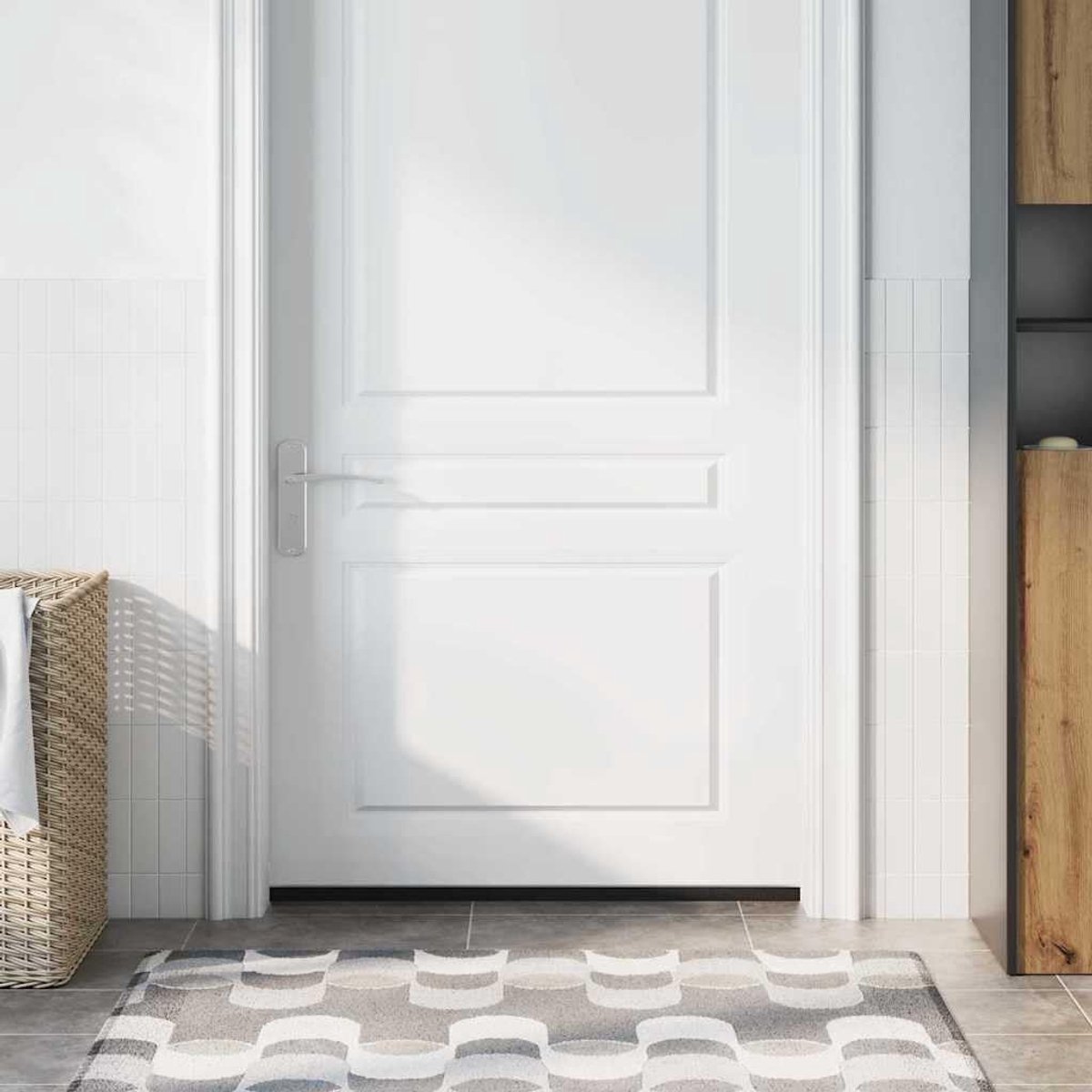 Deurborstelafdichting om op te klikken, 12 stuks, 100 cm, deurafdichting tegen tocht, aluminiumlegering met nylon borstelharen, zilver