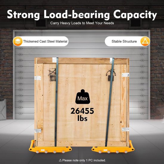 12T gepantserde wielen, transportwielen, transportwielen, machine-transport, industriële roller, zware lasten, 26400 LBS, voor Dolly, machines, meubels — afbeelding 4