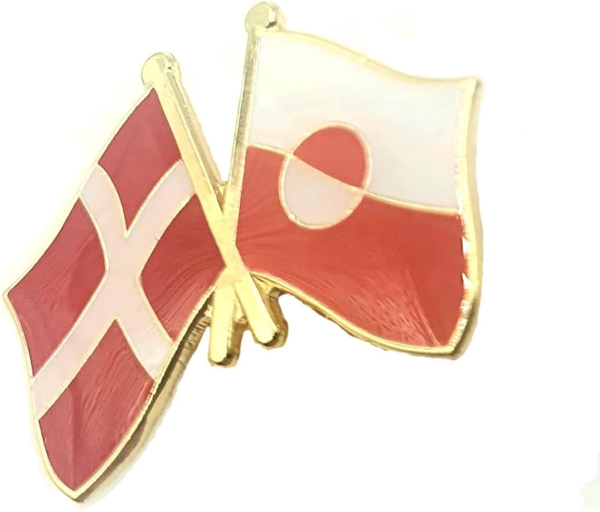 Denemarken Arctisch Scandinavië Vriendschap Metalen Emaille Land Vlaggen Pin Badge, 0, Metaal, 0