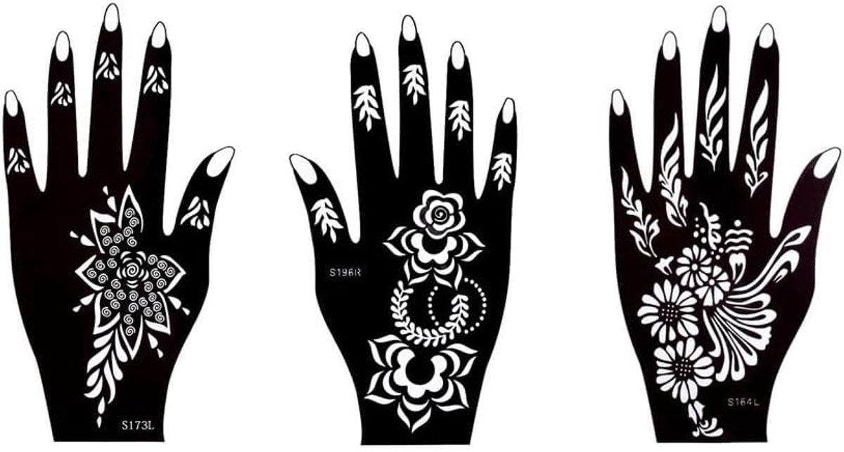3 vellen tattoosjabloon tattoo sjabloon 3 vellen set Pila