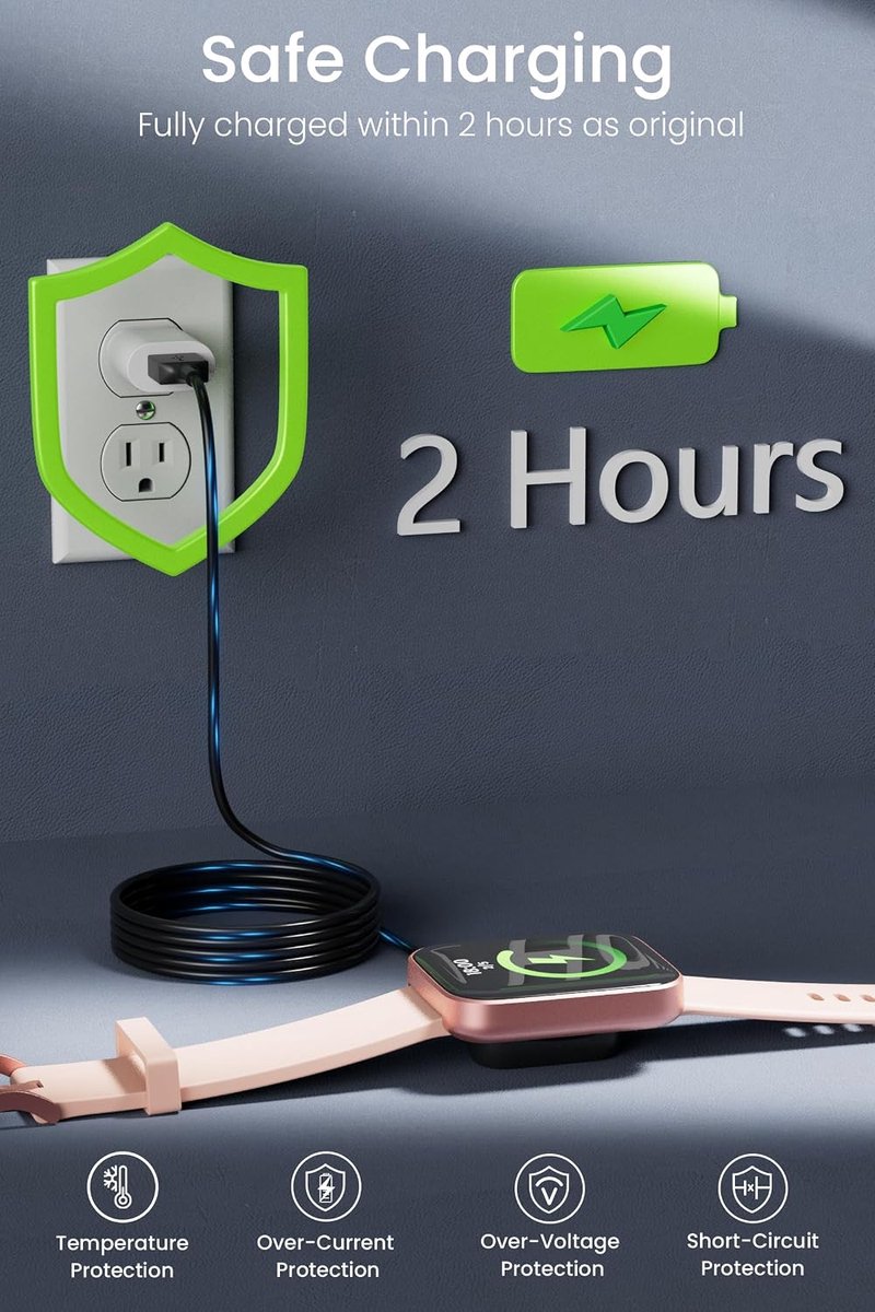 Oplader voor Amazfit GTS4 Mini/2/2e/2 Mini,GTR Mini/2/2e, Bip 5/U/3/3 Pro, T-REX Pro, 3.3Ft USB Magnetische Vervanging Opladen Kabel voor Amazfit Pop, Zepp Z/E, Active, Active Edge Smartwatch — cadeau in Cadeau-ideeën - foto 6