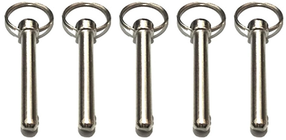 Steekbouten met kogelbeveiliging roestvrij stalen kogelbouten steekbouten met ring klapsplintset, 8 x 65 mm roestvrij staal, duurzaam, 5 stuks