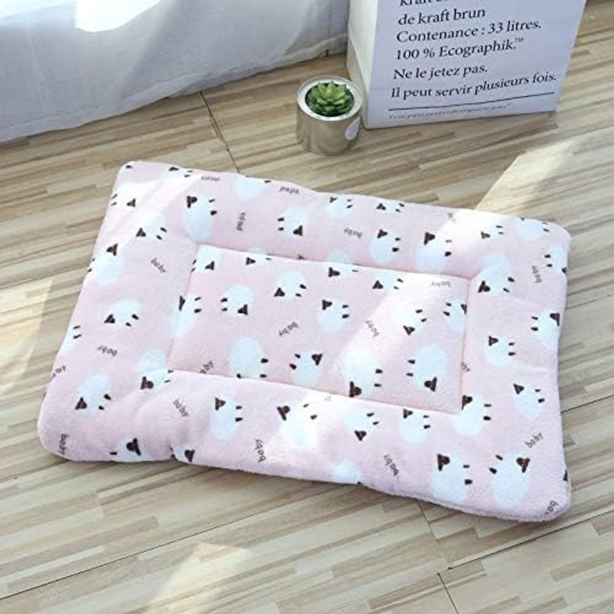 Matten Hondenbedden, dikke dekens for huisdieren in de winter, cartoon kennels for huisdieren, warme slaapmatten for honden met katoenen quilts Honden bed