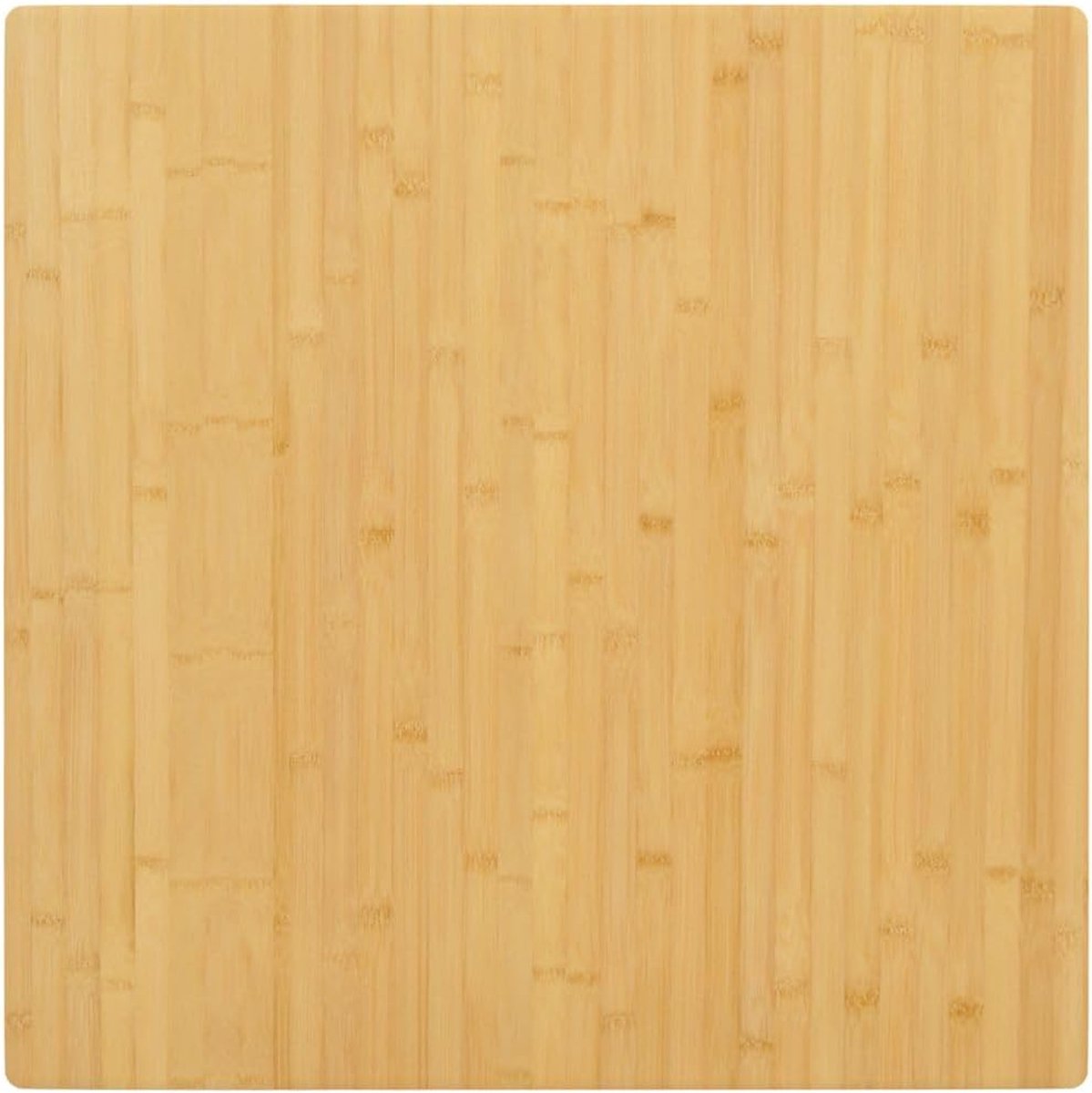 Vervangend tafelblad, bijzettafel, vervangingsplaat voor tafel, eettafel, bijzettafels, geschikt voor café, eetkamer, hotel, restaurant, 70 x 70 x 2,5 cm, bamboe