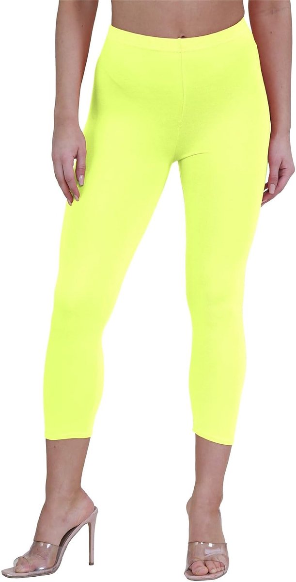 Dames Plain Gym Yoga Workout Slim Fit 3/4 Lengte Capri Broek Crop Leggings