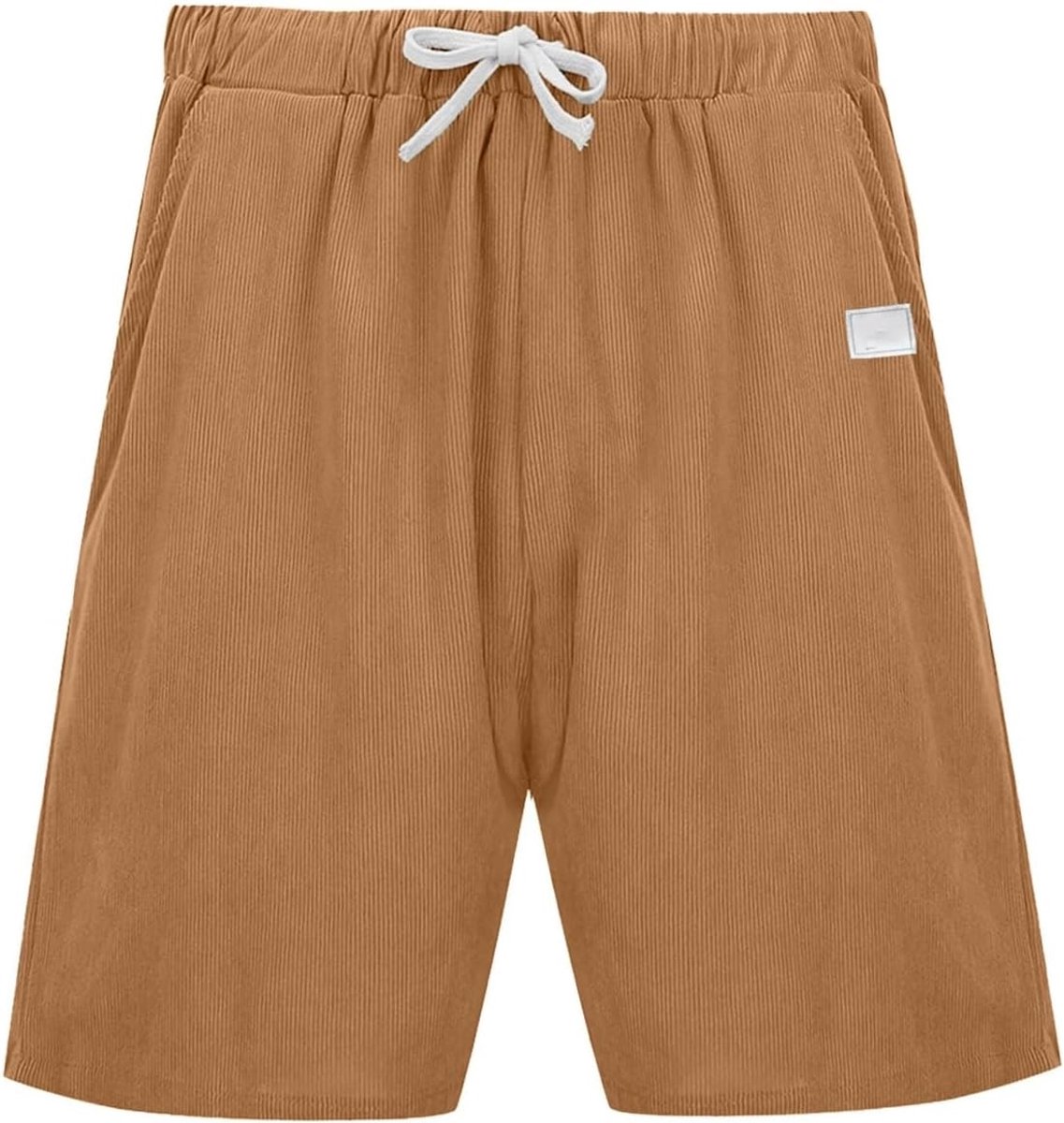 Shorts voor heren, ideaal voor dagelijks gebruik, losse en comfortabele pasvorm, ideaal voor vrije tijd en sport in de zomer, veelzijdig design van corduroy, ideaal om te combineren met