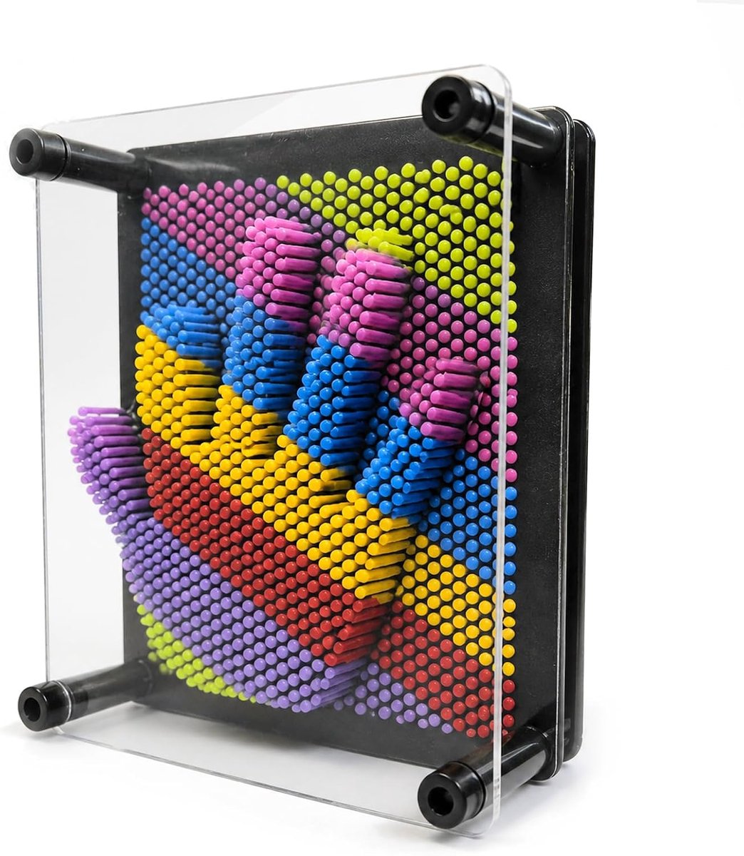 3D-nagelplaat, 12,5 x 9,5 cm, kleine pin, kunstsculptuur en nagelspel, 3D-afbeeldingen, sensorisch speelgoed, verjaardag, cadeau voor jongens en meisjes