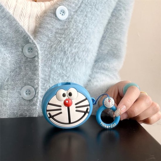 Hoesje voor Galaxy Buds FE (2023) / Buds2 Pro (2022) / Buds 2 (2021) / Buds Pro (2021) / Buds Live (2020), XMBYGY siliconen oplaadhoes met karabijnhaak voor Samsung draadloze oordopjes (Amon) — afbeelding 3