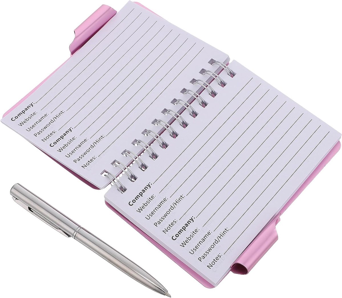 Password Keeper Notebook met Spiraalbinding Duurzame Internet Login Organizer voor Websites Gebruikersnamen Draagbare Reis Password Tracker