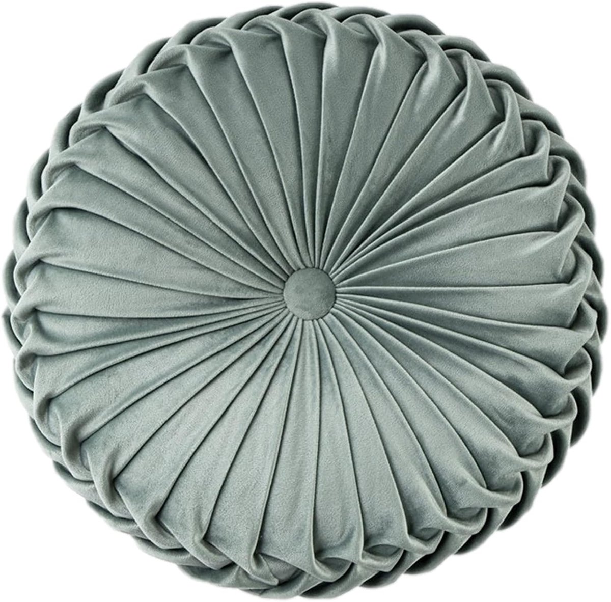 stoelkussen, zitkussen, traagschuim, wasbaar, voor houten of metalen krukken, lichtgroen, diameter 38 cm