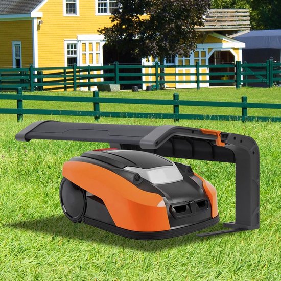 Garage voor robotmaaier, 72 x 56 x 36 cm, zwart — afbeelding 2