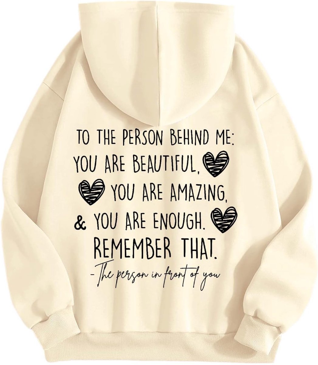 Dames, je bent heel geliefd, niemand achter mij, onthoud je deze hoodie voor geestelijke gezondheid
