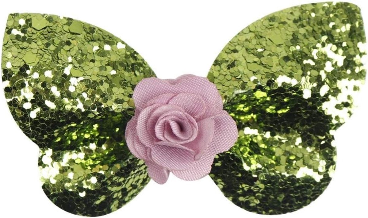 Haarspeld ui roze strik hairpin bloem kinderen leuk all-match simpel prinses haaraccessoires (Color: Apple )