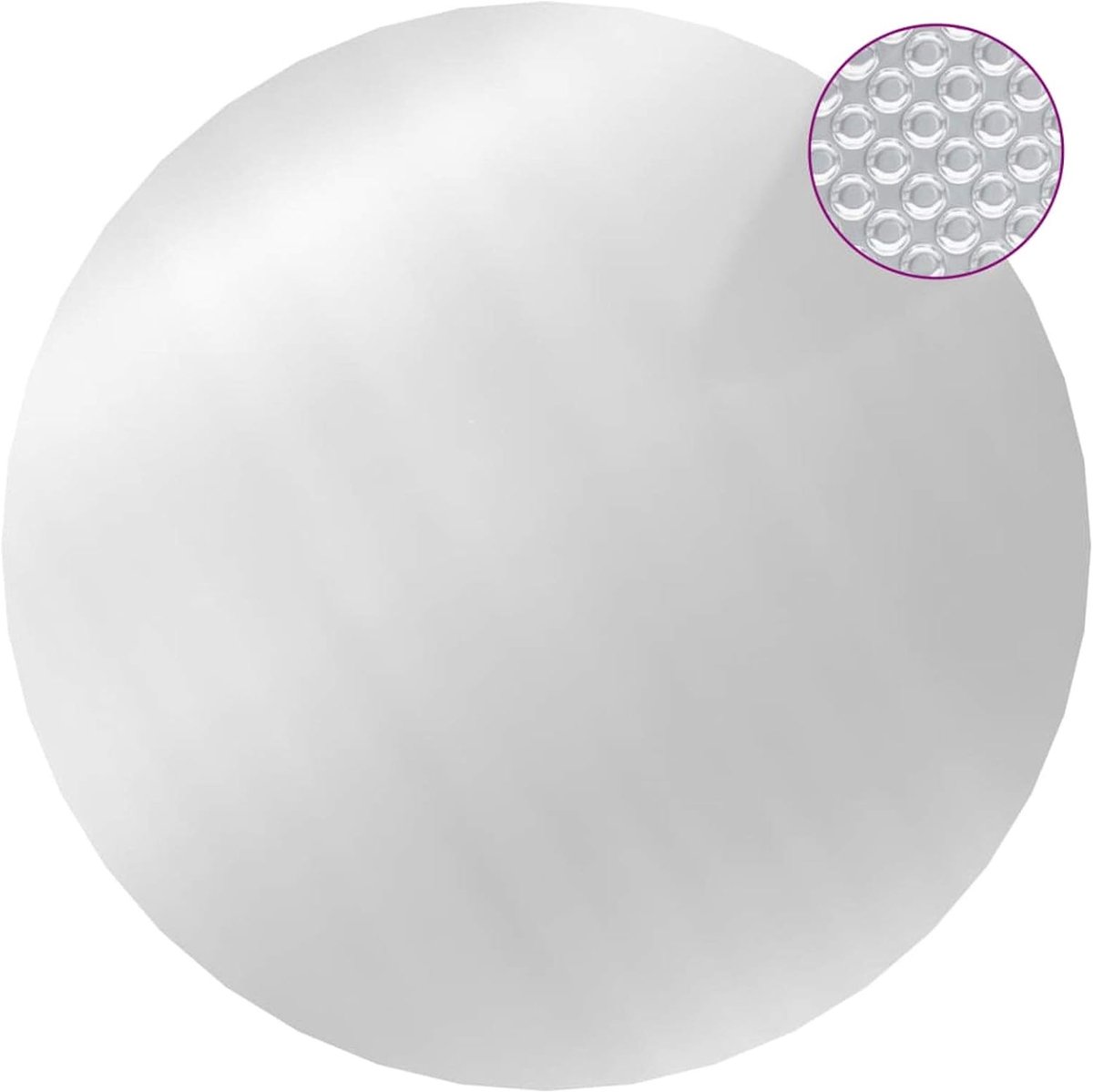 Zwembadafdekking zwembad dekzeil dekzeil zonnefolie zonnezeil zonne-afdekking zwembadzeil warmtezeil zwembadverwarming zilver PE zilver 455 cm PE