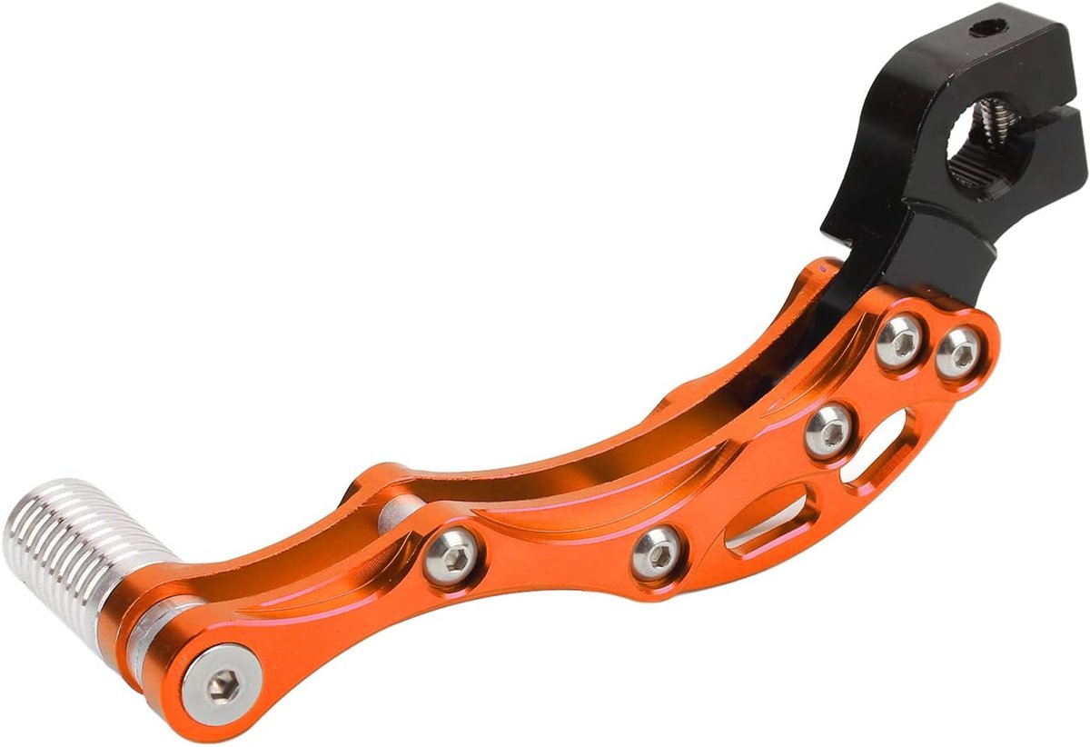 Kickstarthendel, kickstarthendel voor motorfietsen, universele starthendel van aluminiumlegering met hoge sterkte voor motorscooter(Oranje)