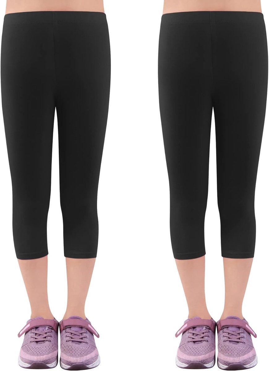 Leggings 3/4 meisjesbroek capribroek van katoen schoolkleding leeftijd 4-18 jaar 2723