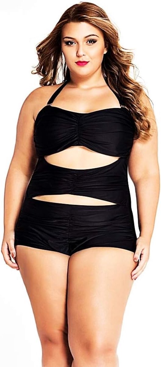 Badpak – zee – oversized – sexy eendelig – volwassenen – dames – meisjes – kleur zwart – cadeau-idee voor verjaardag