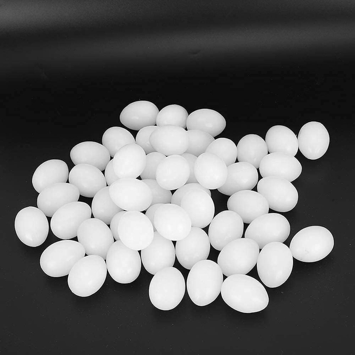 Pigeon Eggs, 50PCS Plastic Duurzame Simulatie voor speciale doeleinden Levensechte Fake Bird Pigeon Nest Broedeieren Geïnduceerde eieren(Induced Fake Eggs) a