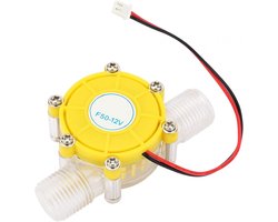 Turbine Generator Micro Hydro Generator Oplaadgereedschap Power Water Flow Generator Geel(F50 12V transparant geel)