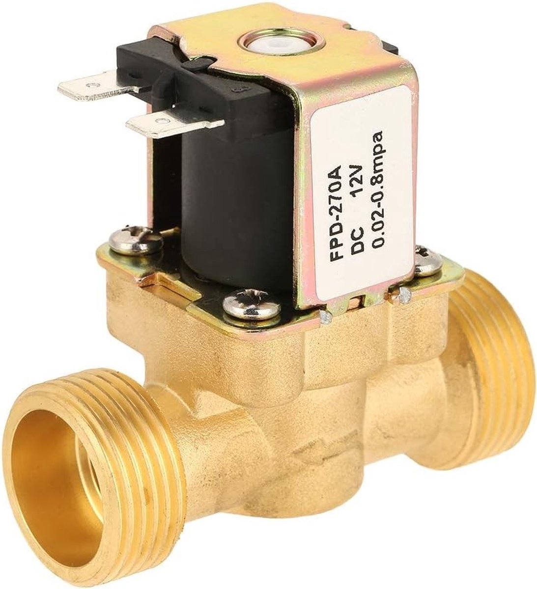 Solenoïde Ventiel G3/4 DC 12V Normaal Gesloten voor Wateraanpassing en Elektrische Sturing, Ideaal voor Irrigatie en Automatisering
