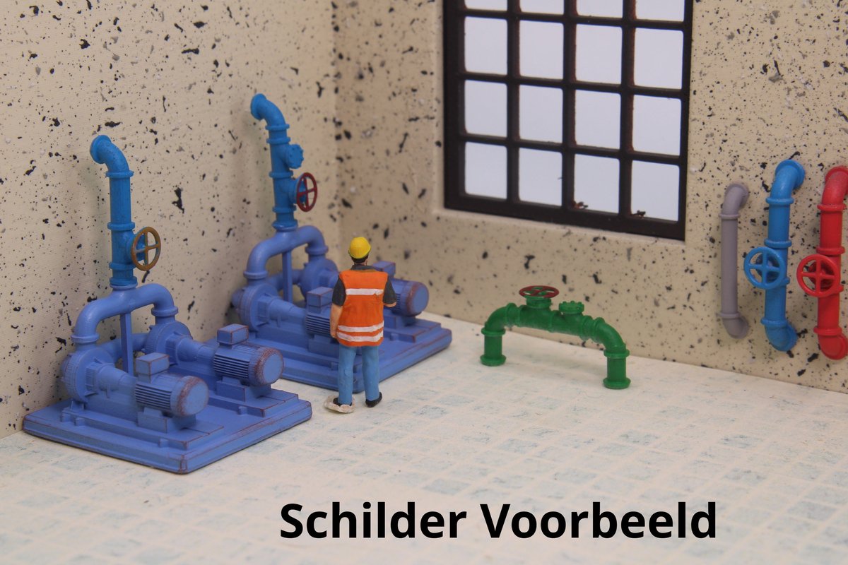 Feisters - H0 2 Pompgroepen met set buizen