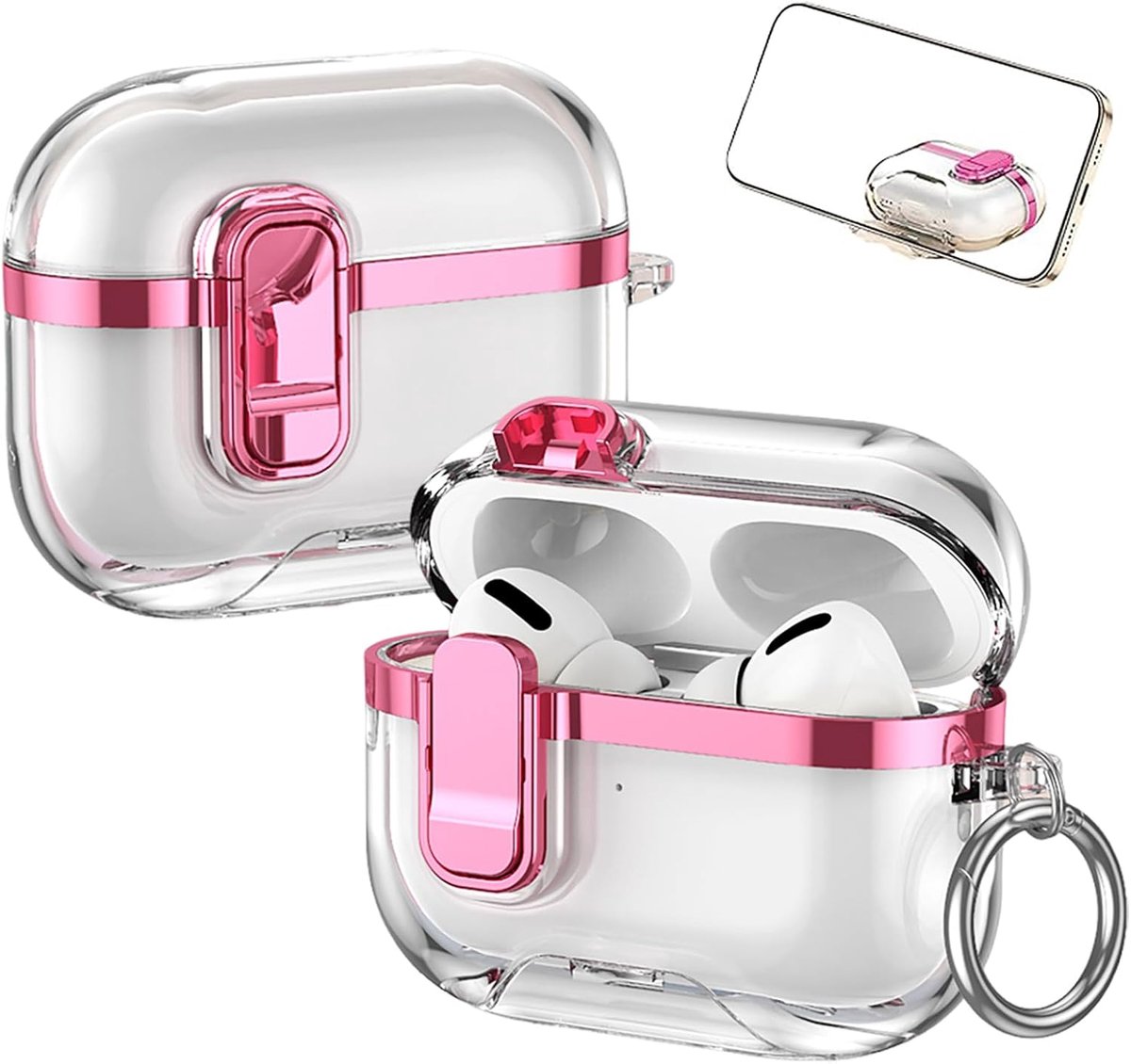 Transparant Hoesje voor AirPods Pro 3 DDT Roze